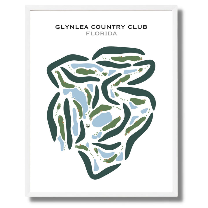 Glynlea Country Club, Florida - Printed Golf Courses
