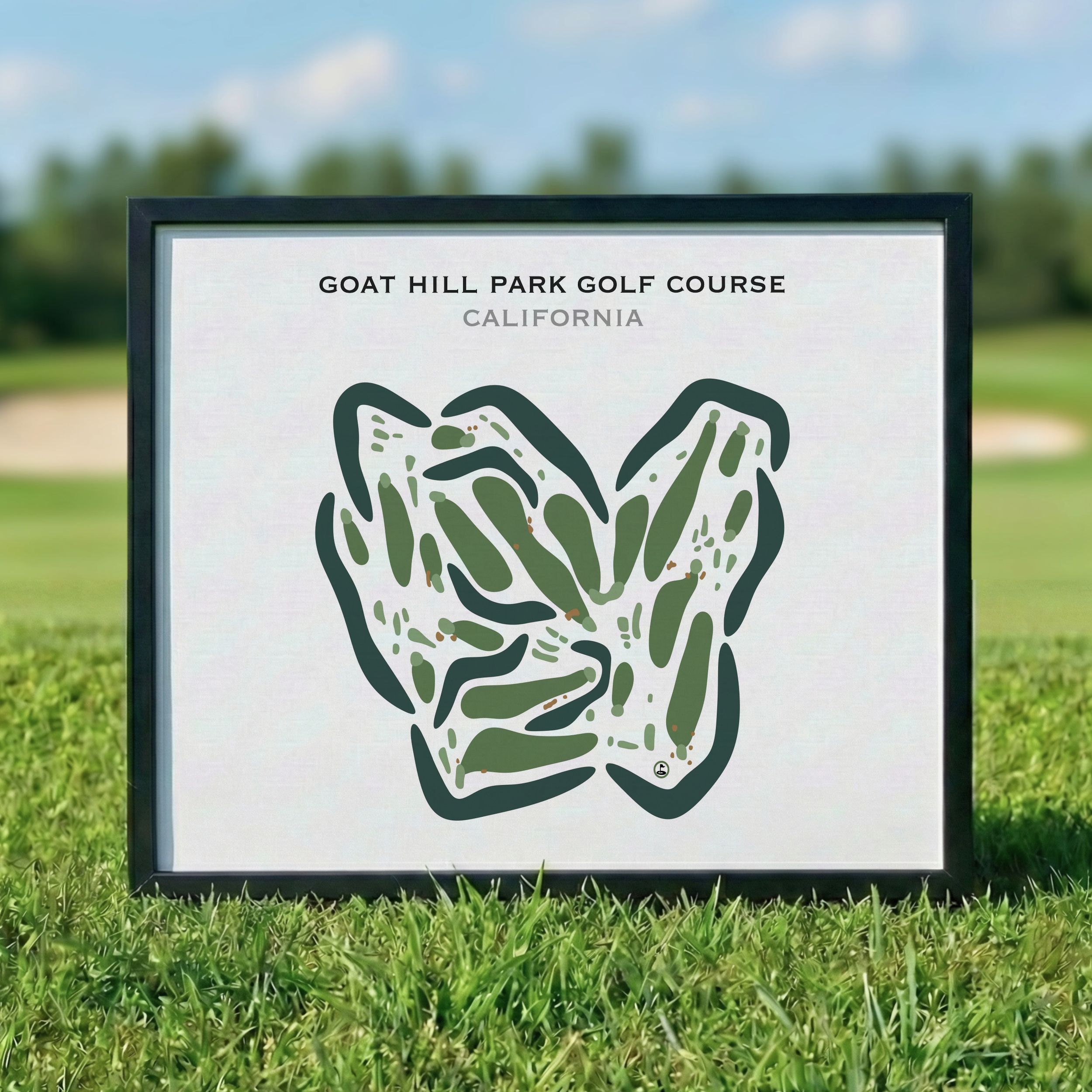 Buy the best printed golf course Goat Hill Park Course, California