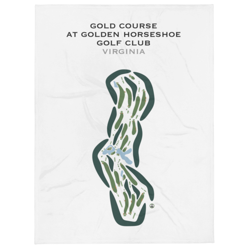 The Gold Course at Golden Horseshoe Golf Club, Virginia - Printed Golf Courses
