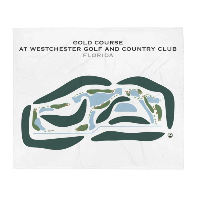 Gold Course at Westchester Golf & Country Club, Florida - Printed Golf Courses