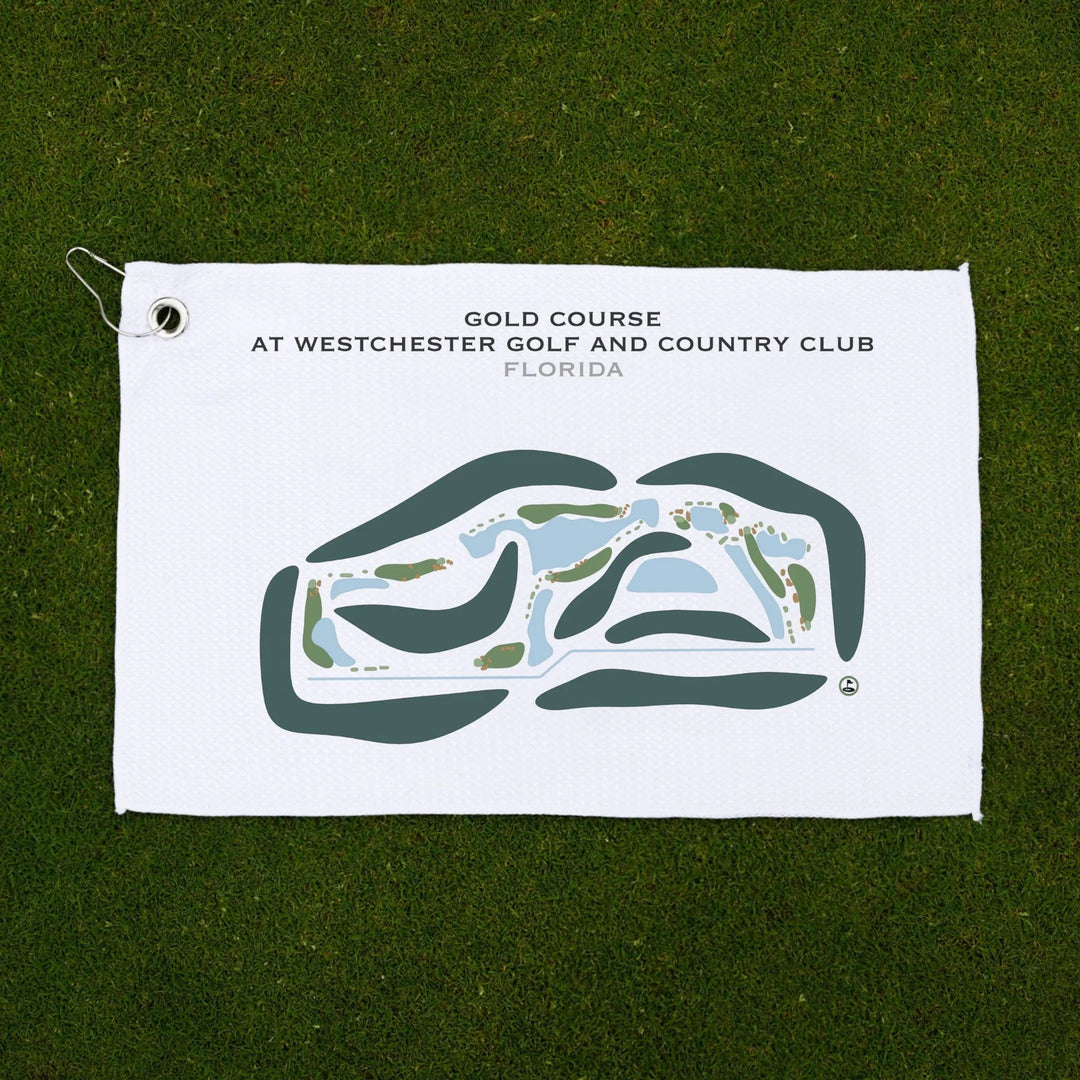 Gold Course at Westchester Golf & Country Club, Florida - Printed Golf Courses