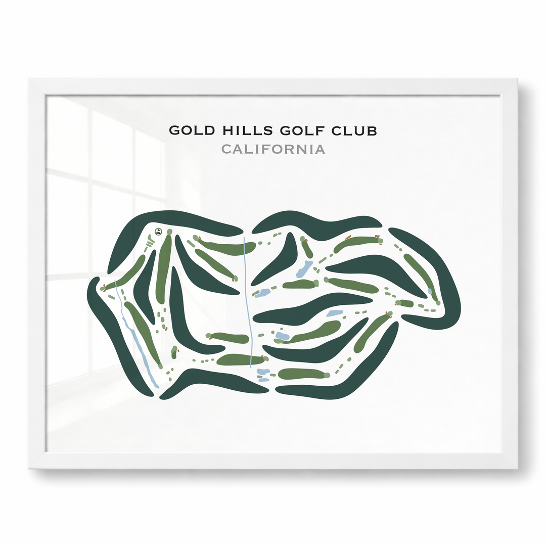 Gold Hills Golf Club, California - Printed Golf Courses