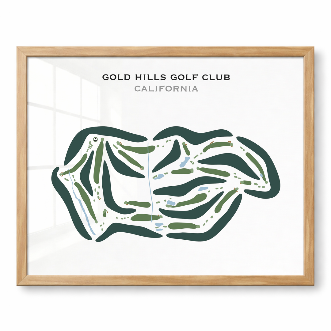 Gold Hills Golf Club, California - Printed Golf Courses