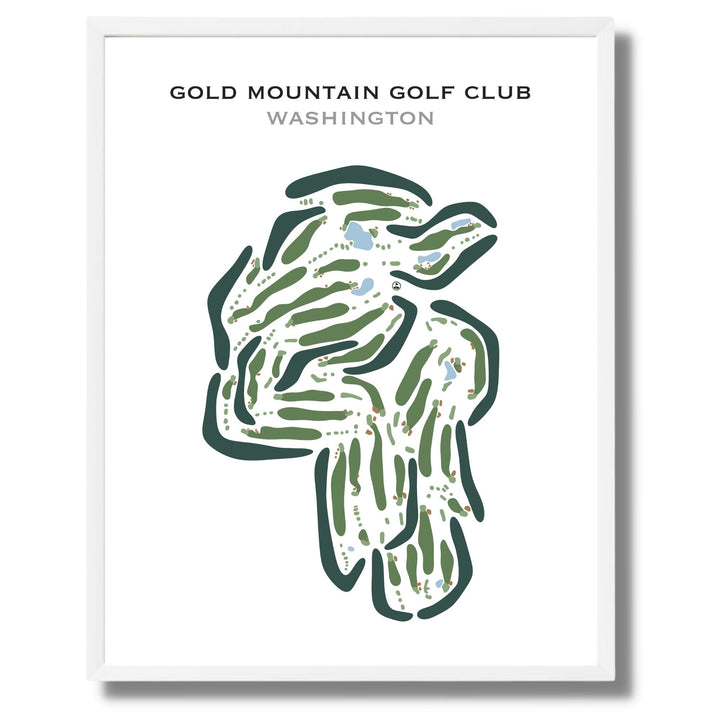 Gold Mountain Golf Club, Washington - Printed Golf Courses