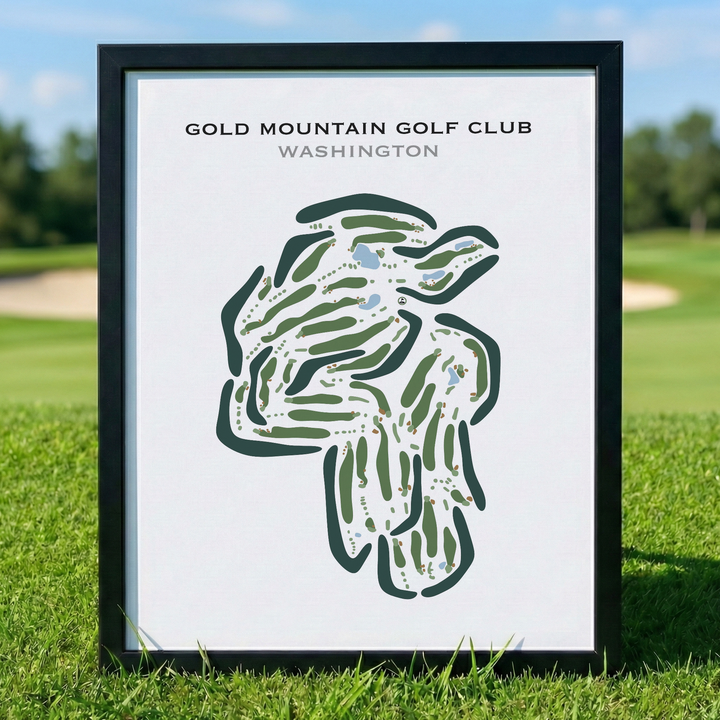 Gold Mountain Golf Club, Washington - Printed Golf Courses