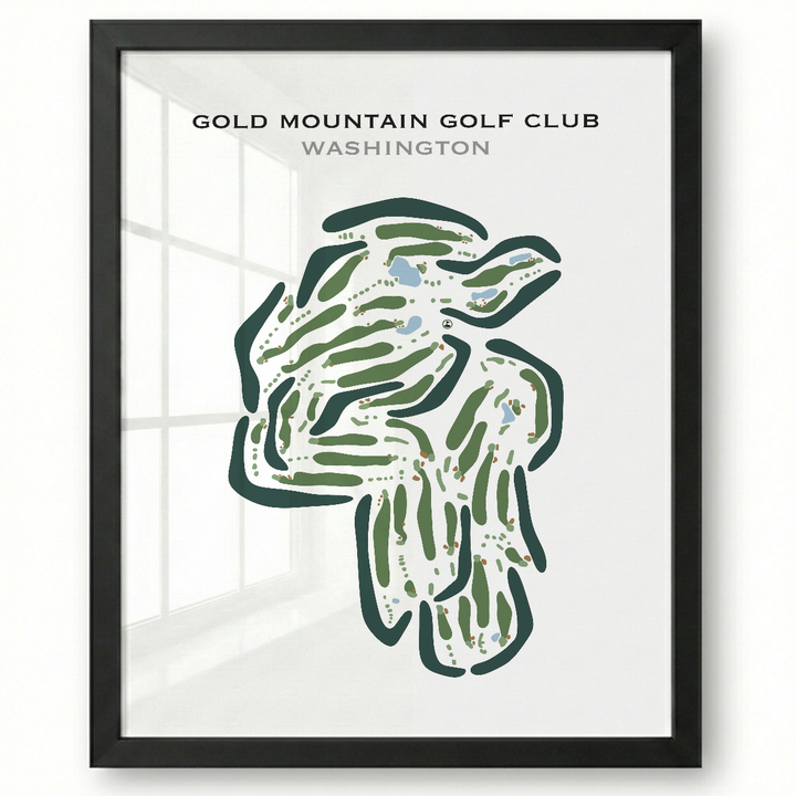 Gold Mountain Golf Club, Washington - Printed Golf Courses