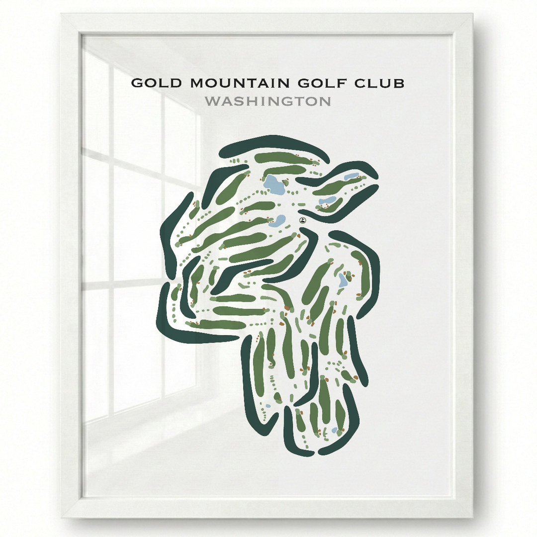 Gold Mountain Golf Club, Washington - Printed Golf Courses