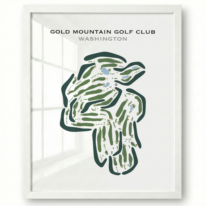 Gold Mountain Golf Club, Washington - Printed Golf Courses