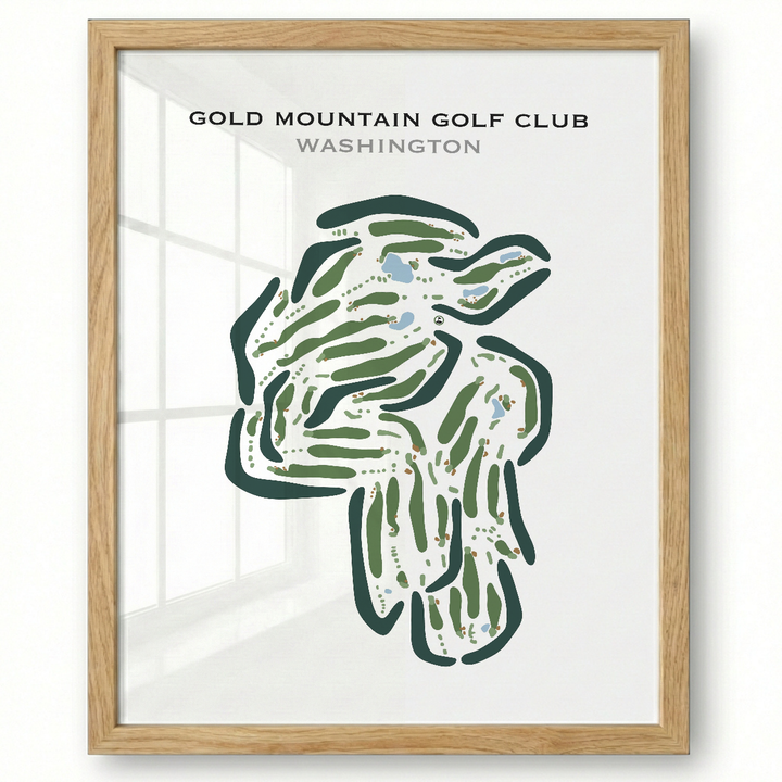Gold Mountain Golf Club, Washington - Printed Golf Courses