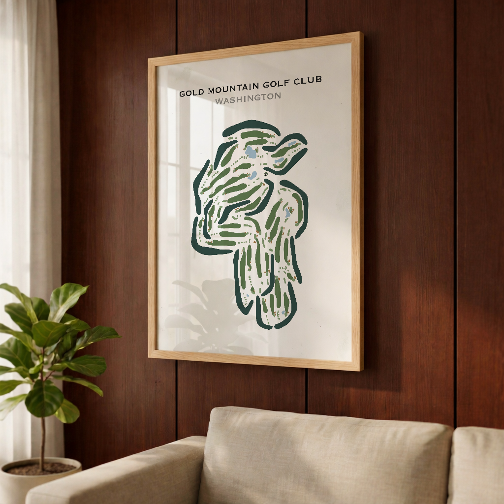 Gold Mountain Golf Club, Washington - Printed Golf Courses