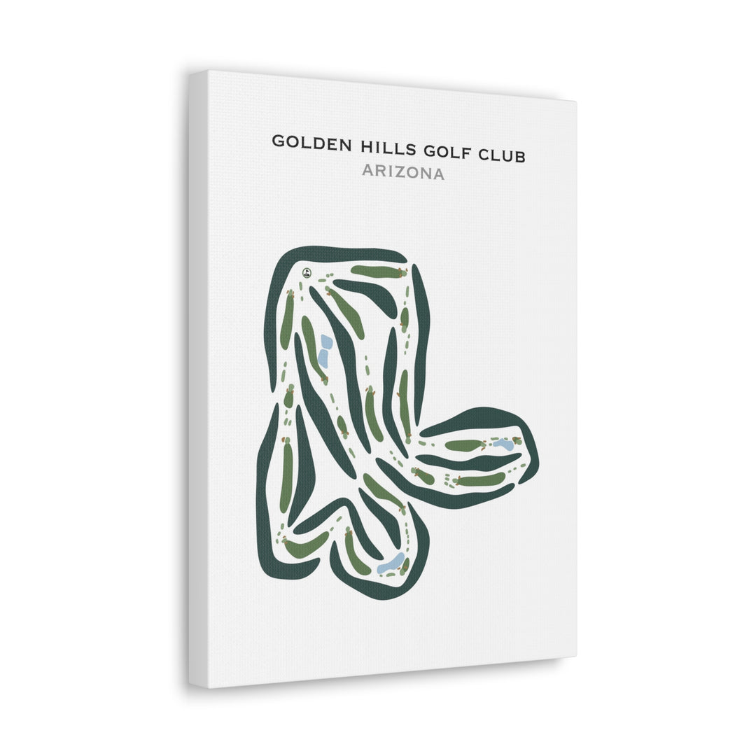 Golden Hills Golf Club, Arizona - Printed Golf Courses