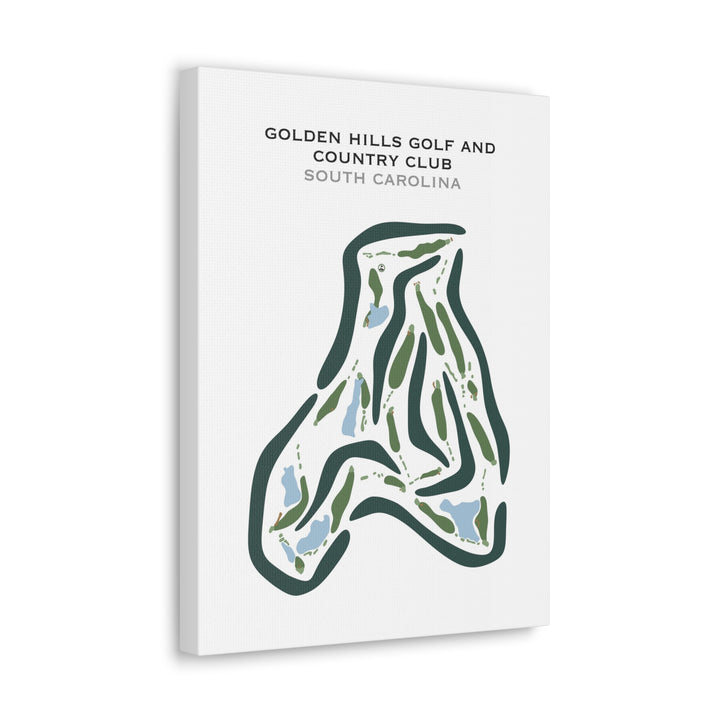 Golden Hills Golf & Country Club, South Carolina - Printed Golf Courses