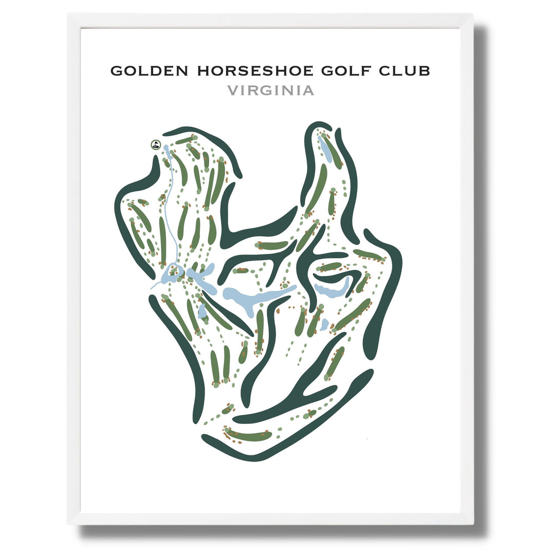 Golden Horseshoe Golf Club, Virginia - Printed Golf Courses