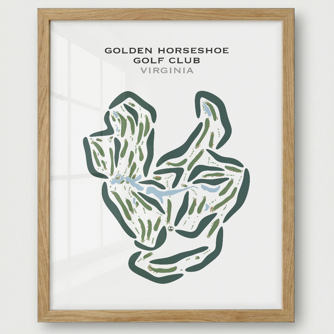 Golden Horseshoe Golf Club, Virginia - Printed Golf Courses