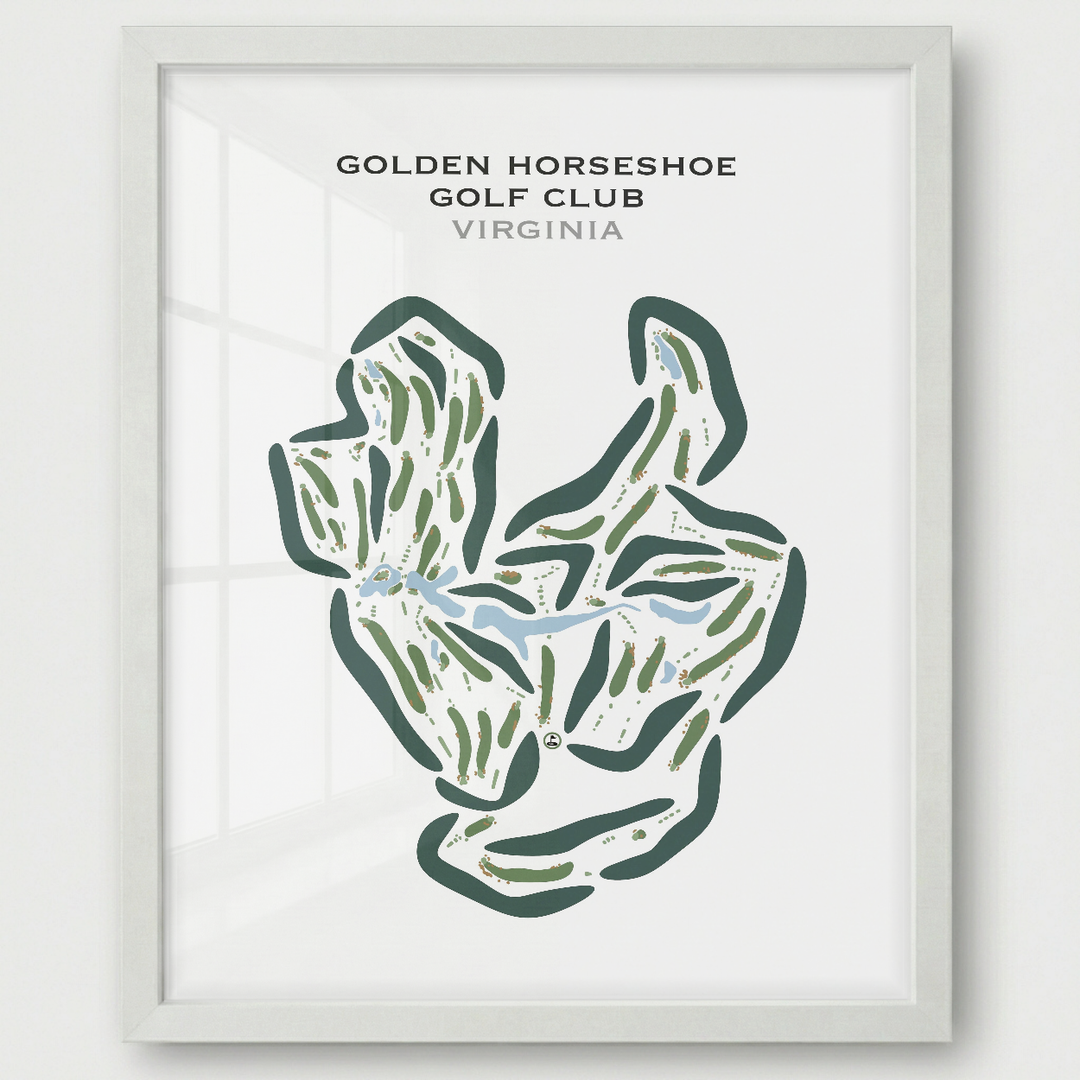 Golden Horseshoe Golf Club, Virginia - Printed Golf Courses