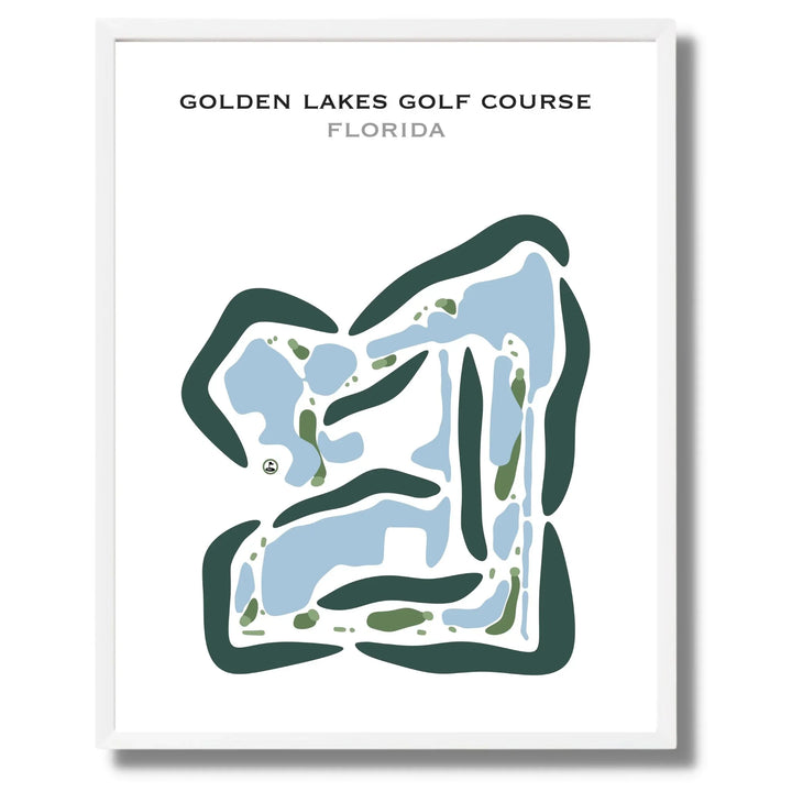Golden Lakes Golf Course, Florida - Printed Golf Courses