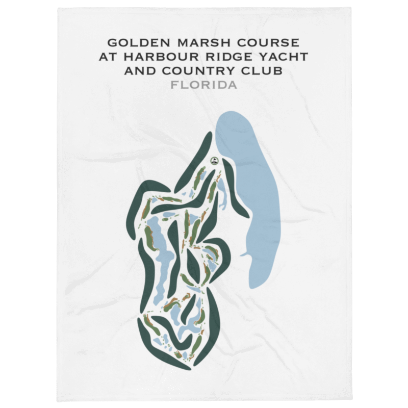 Golden Marsh Course at Harbour Ridge Yacht & Country Club, Florida - Printed Golf Courses