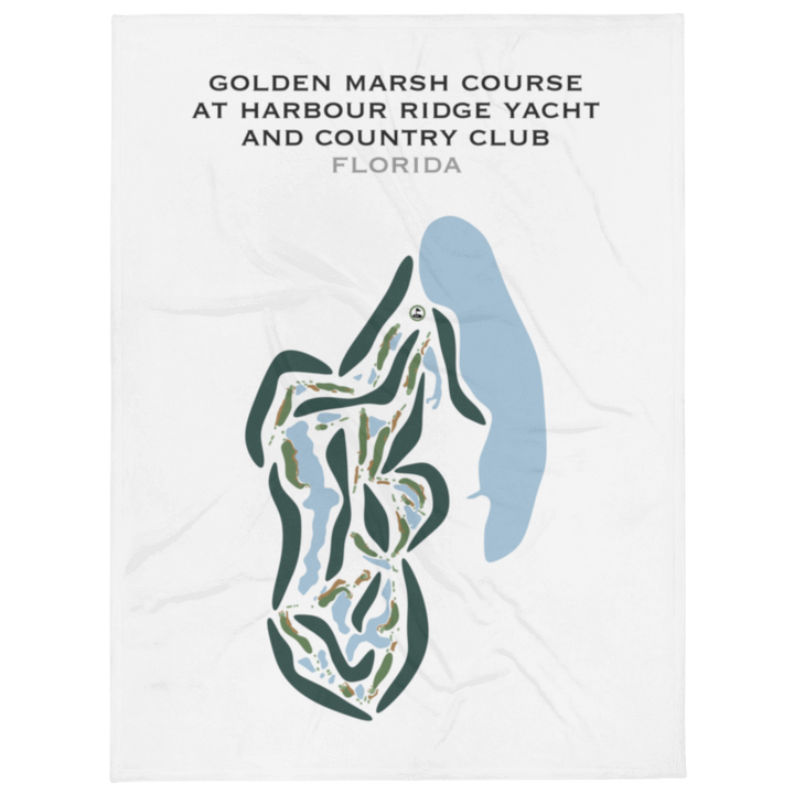 Golden Marsh Course at Harbour Ridge Yacht & Country Club, Florida - Printed Golf Courses