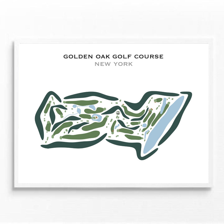 Golden Oak Golf Course, New York - Printed Golf Courses