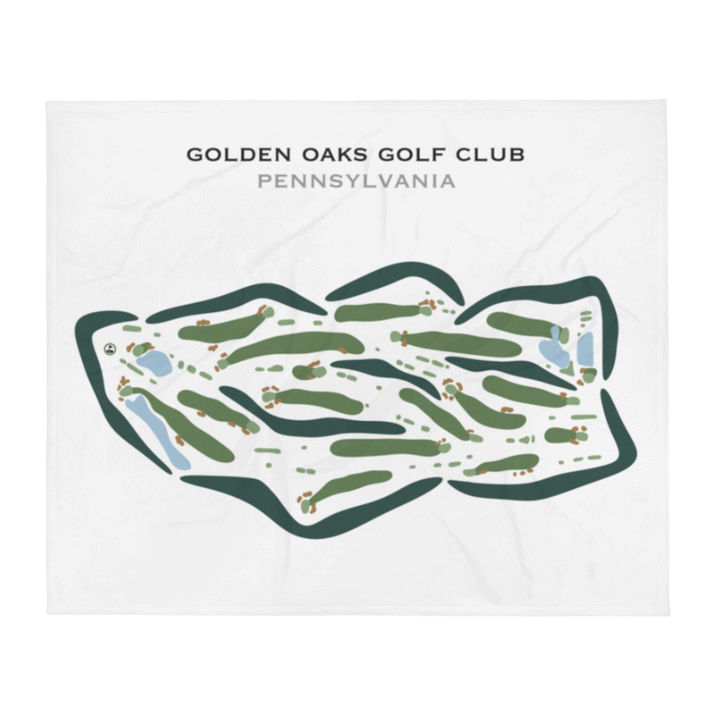 Golden Oaks Golf Club, Pennsylvania - Printed Golf Courses