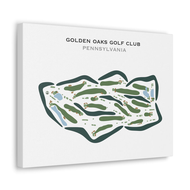 Golden Oaks Golf Club, Pennsylvania - Printed Golf Courses