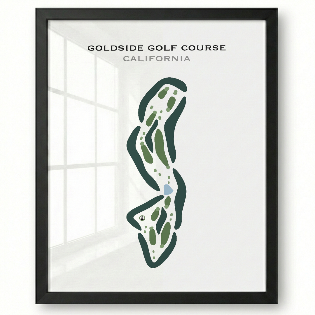 Goldside Golf Course, California - Printed Golf Courses