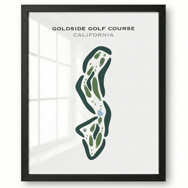Goldside Golf Course, California - Printed Golf Courses