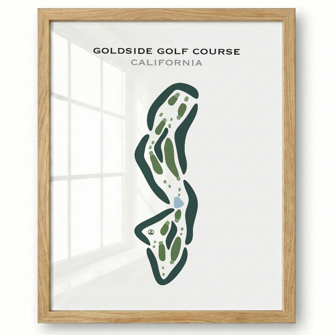 Goldside Golf Course, California - Printed Golf Courses