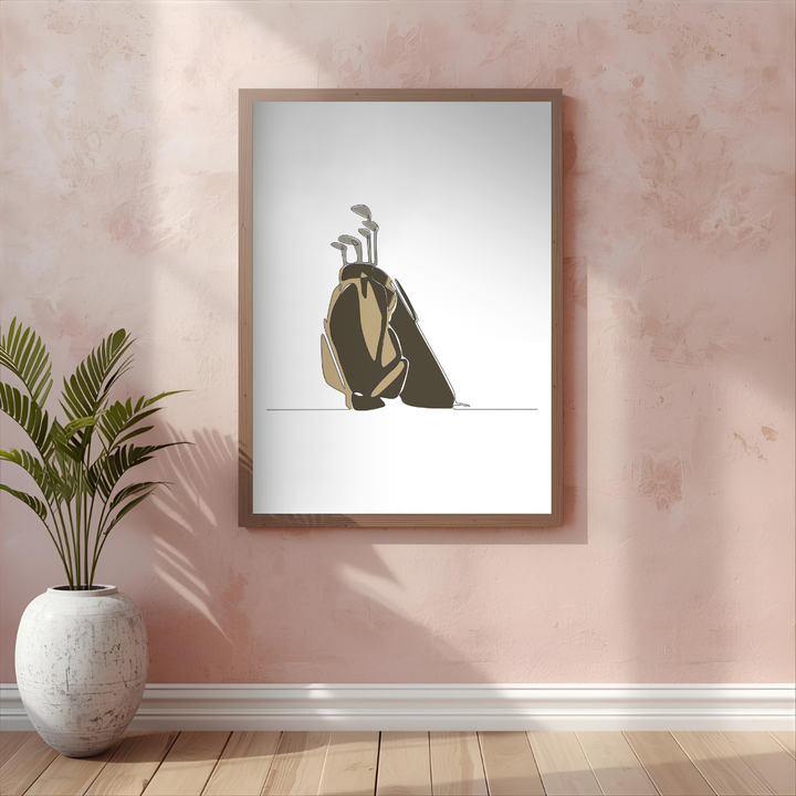 Golf Bag with Golf Sticks