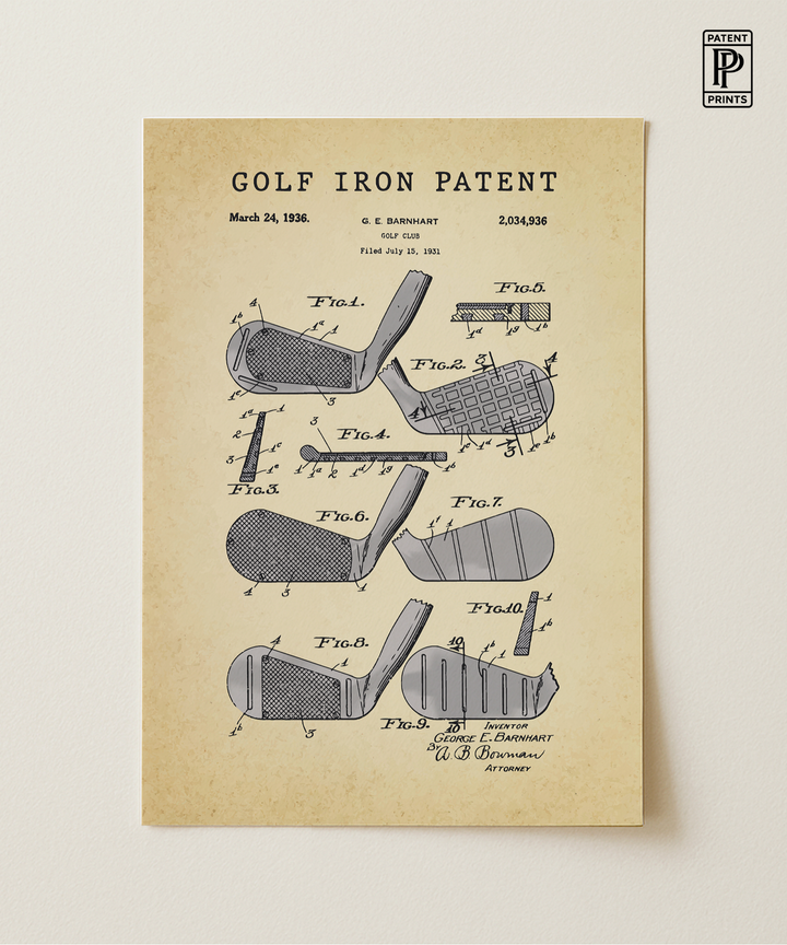 Golf Iron Patent