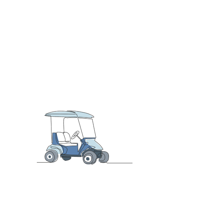 Golf Kart - Blue