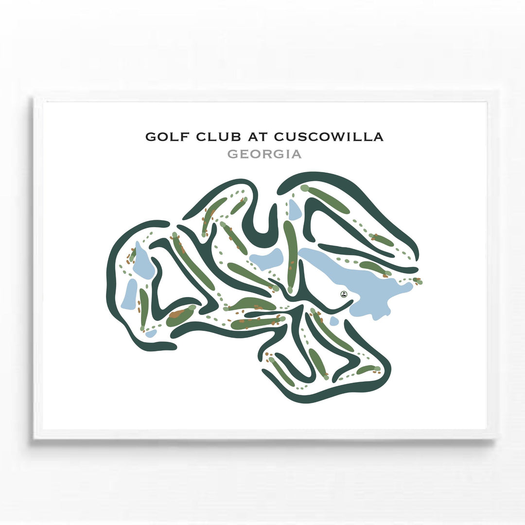 Golf Club at Cuscowilla, Georgia - Printed Golf Courses
