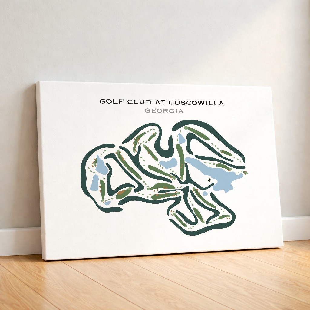 Golf Club at Cuscowilla, Georgia - Printed Golf Courses