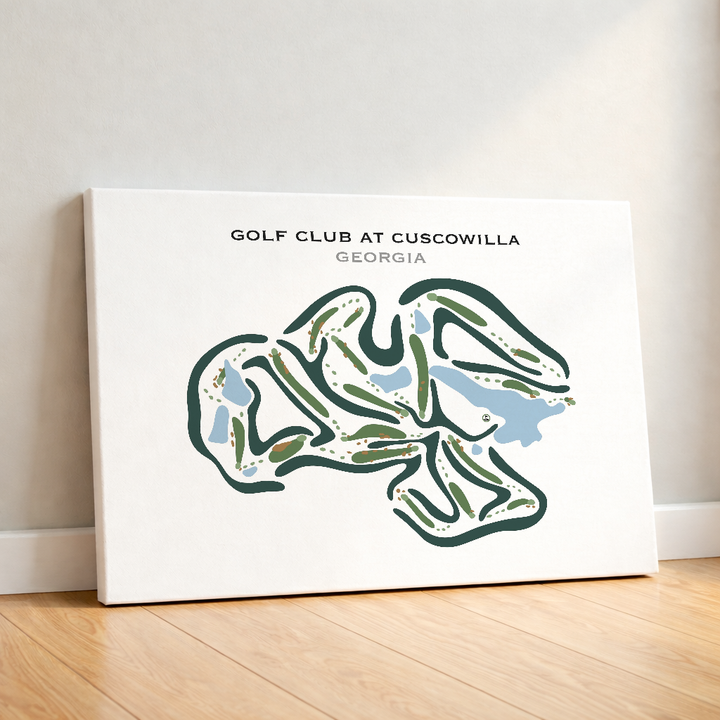 Golf Club at Cuscowilla, Georgia - Printed Golf Courses