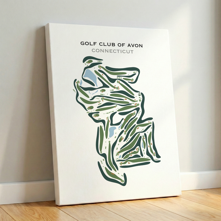 Golf Club of Avon, Connecticut - Printed Golf Courses