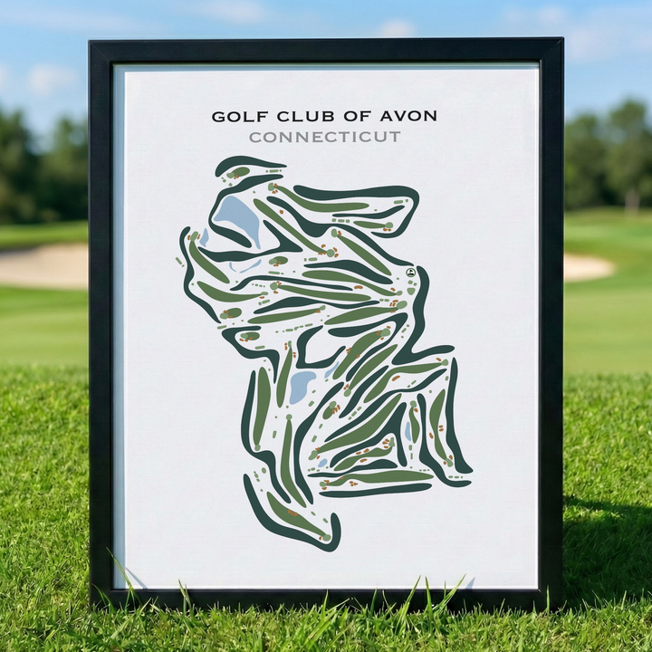 Golf Club of Avon, Connecticut - Printed Golf Courses
