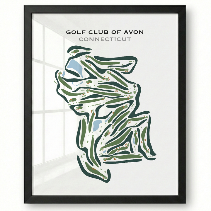 Golf Club of Avon, Connecticut - Printed Golf Courses