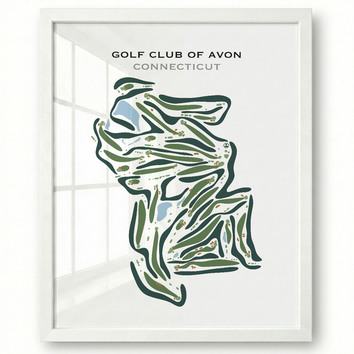 Golf Club of Avon, Connecticut - Printed Golf Courses