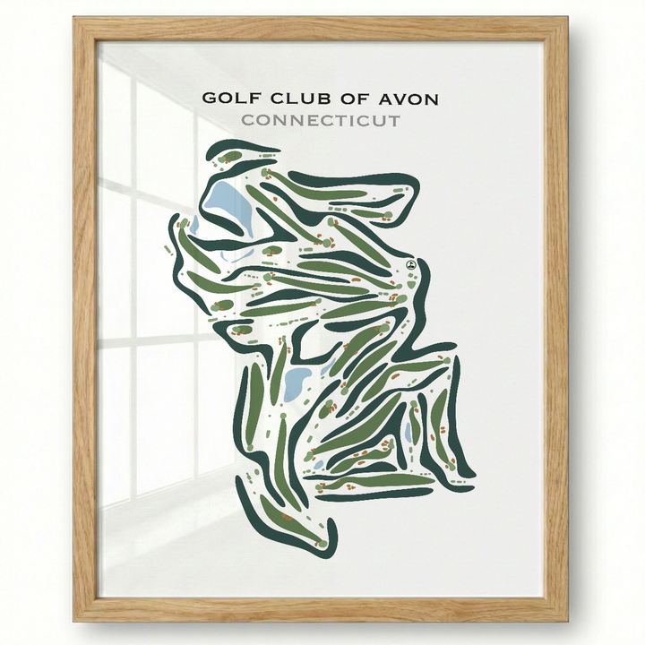 Golf Club of Avon, Connecticut - Printed Golf Courses