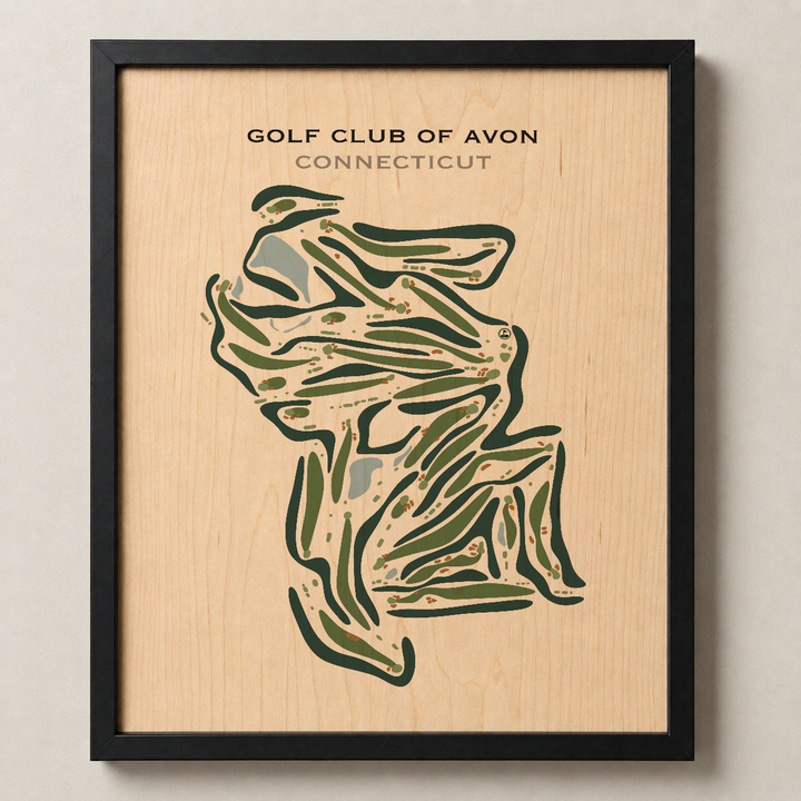 Golf Club of Avon, Connecticut - Printed Golf Courses