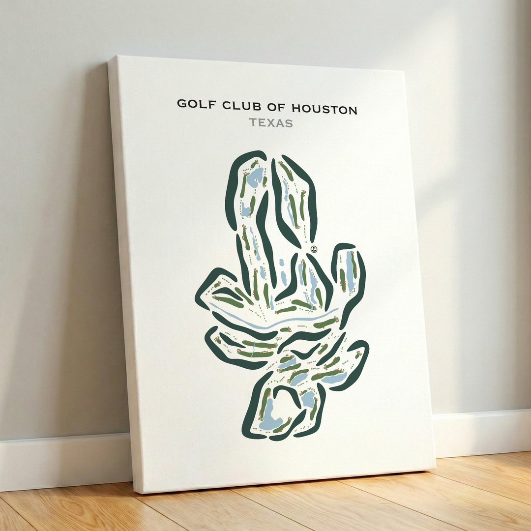 Golf Club of Houston, Texas - Printed Golf Courses