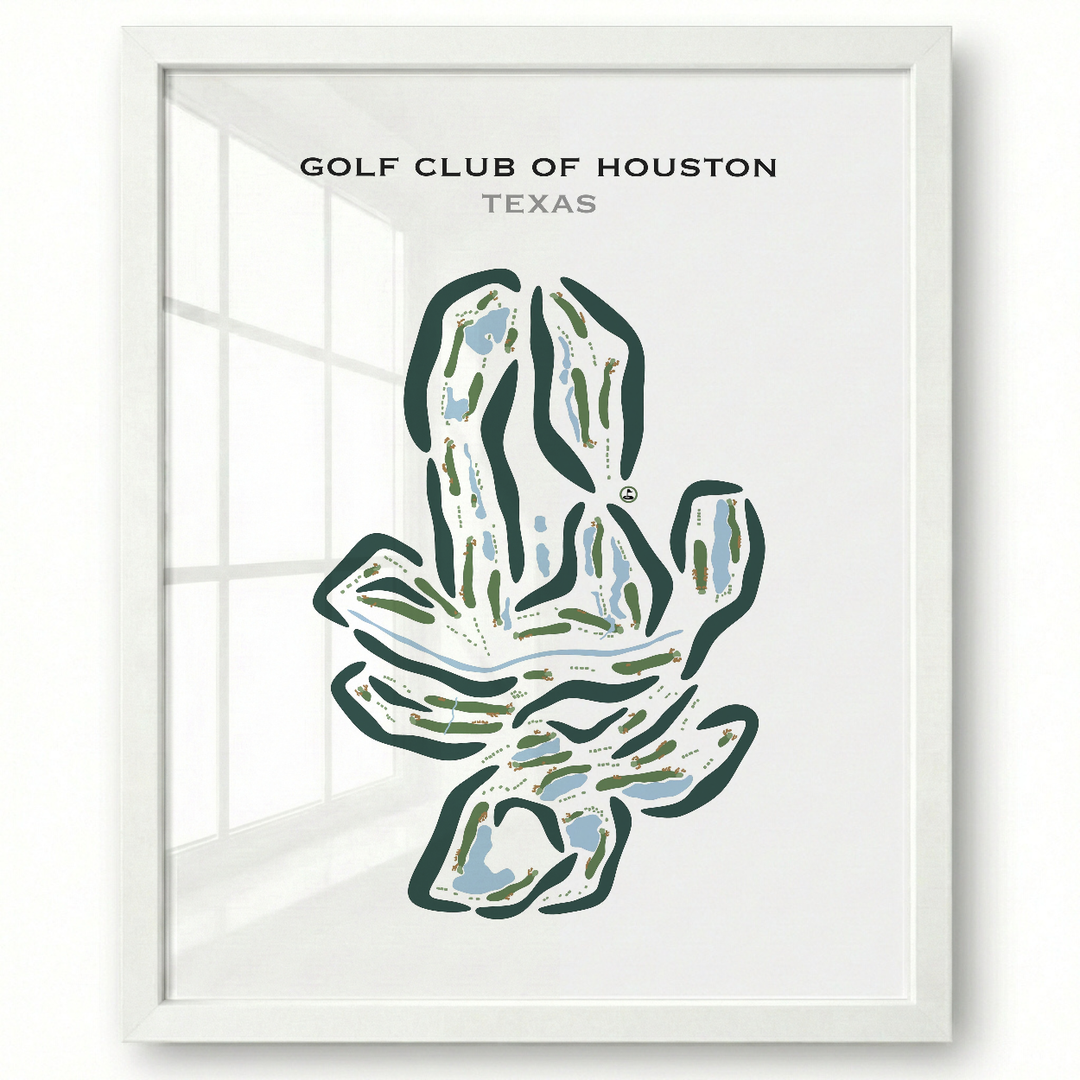 Golf Club of Houston, Texas - Printed Golf Courses