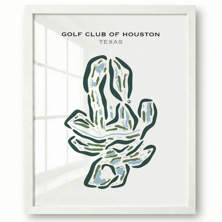Golf Club of Houston, Texas - Printed Golf Courses