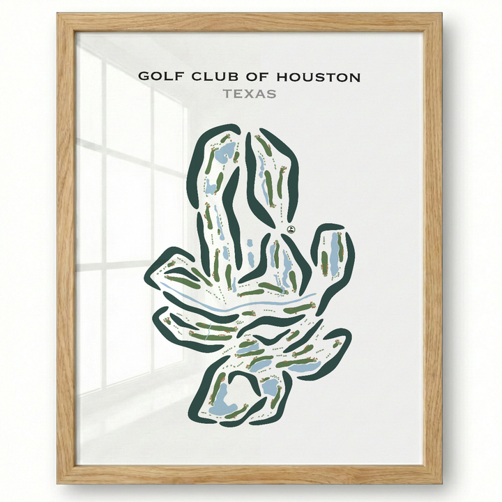 Golf Club of Houston, Texas - Printed Golf Courses