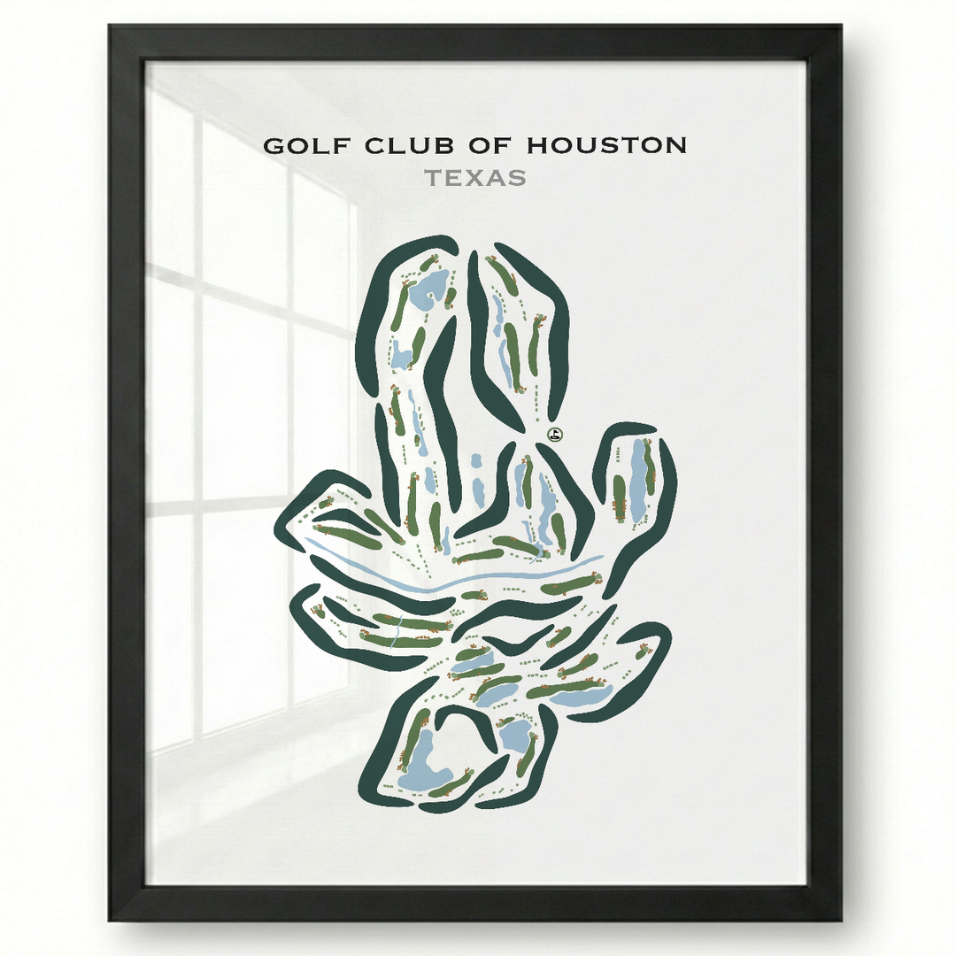 Golf Club of Houston, Texas - Printed Golf Courses