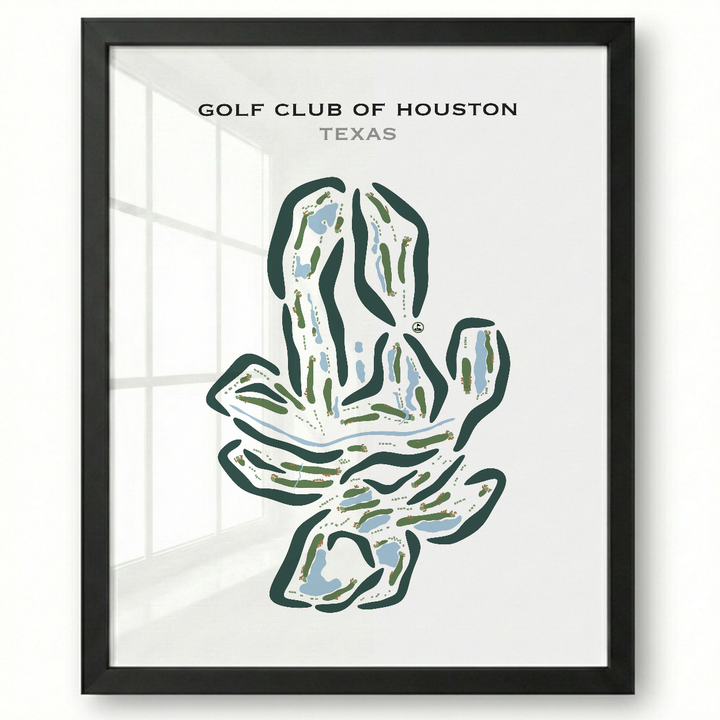 Golf Club of Houston, Texas - Printed Golf Courses