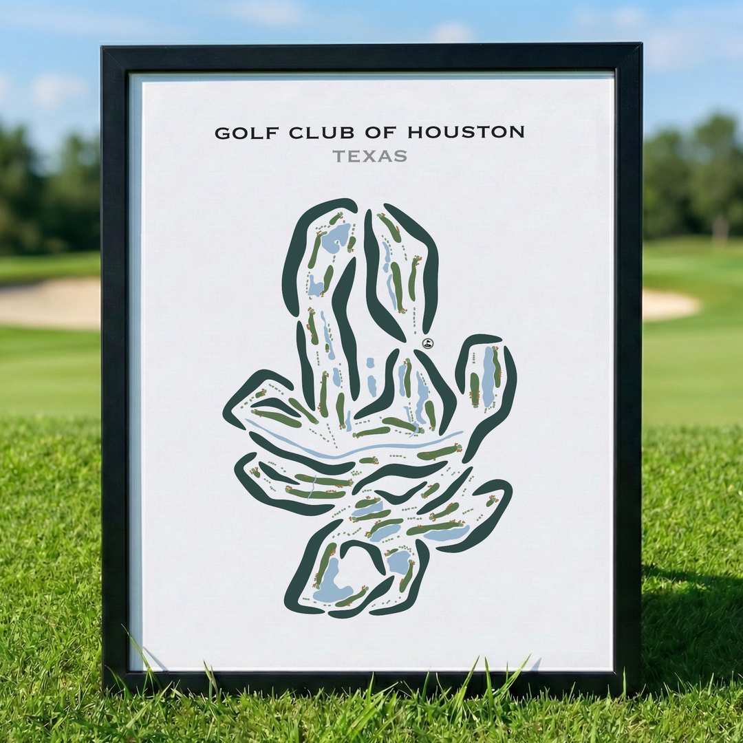 Golf Club of Houston, Texas - Printed Golf Courses