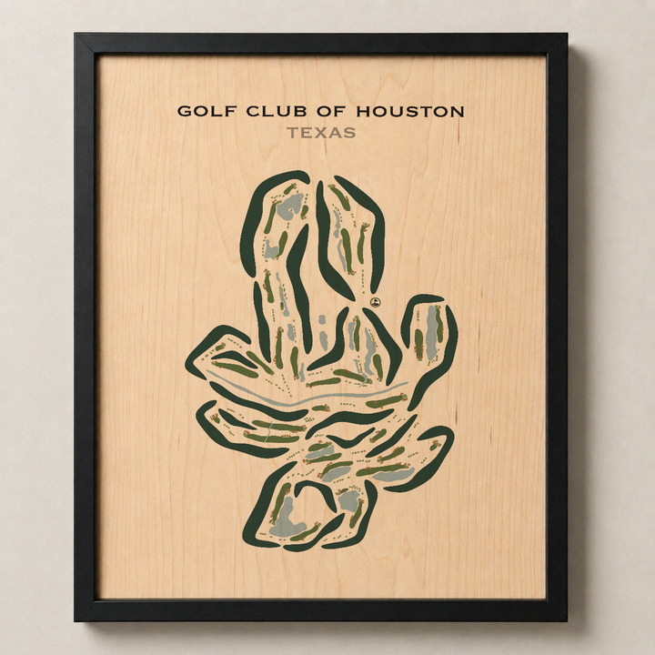Golf Club of Houston, Texas - Printed Golf Courses