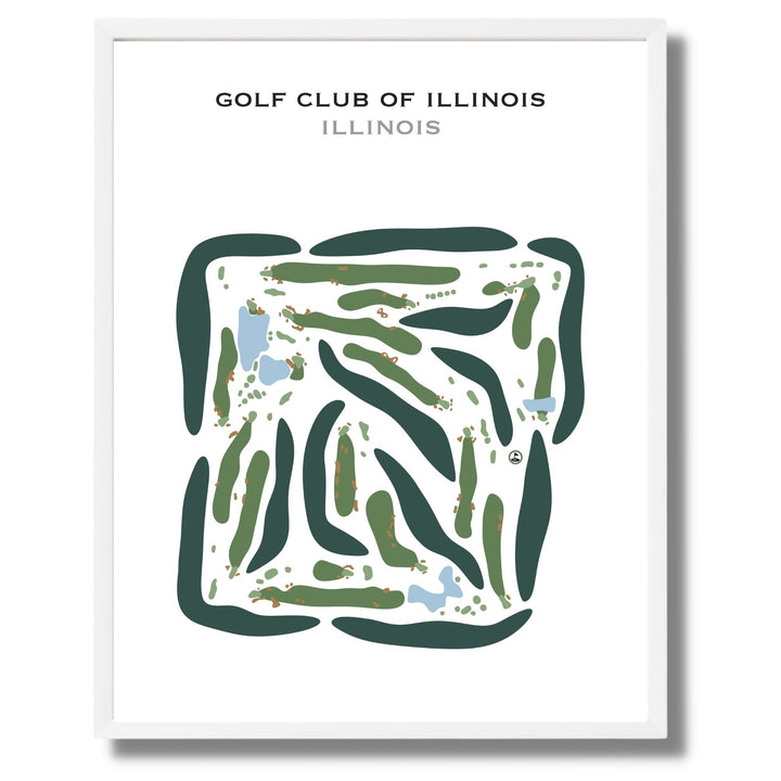 Golf Club of Illinois, Illinois - Printed Golf Courses