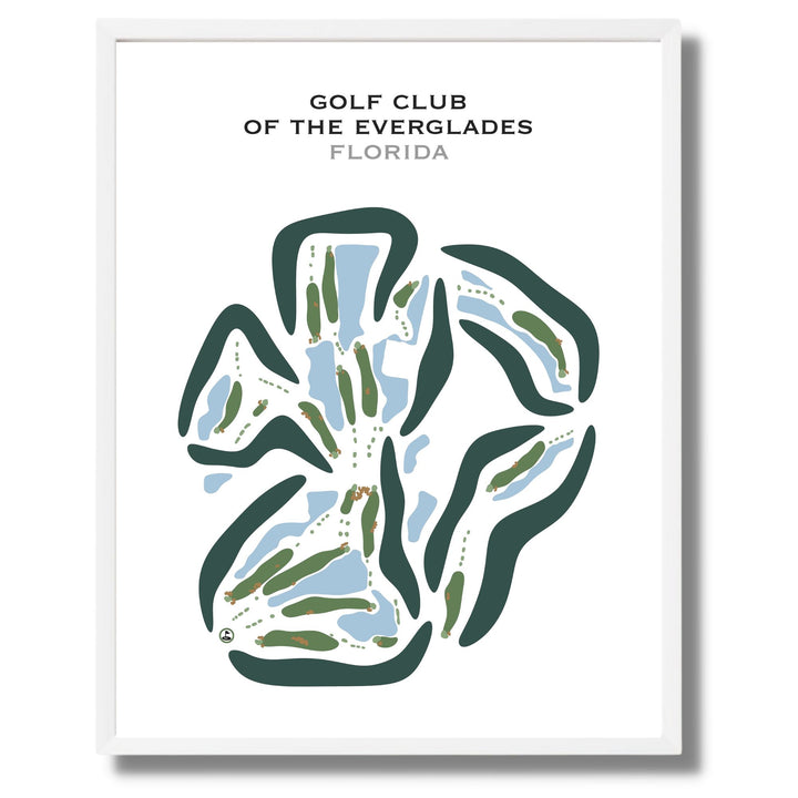 Golf Club of the Everglades, Florida - Printed Golf Courses